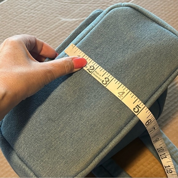 Skinny Dip Denim sequin stars festival backpack NWOT zipper closure 11x10 - Picture 12 of 14